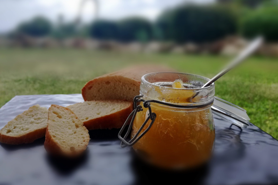 The lemon marmalade yesterday and today